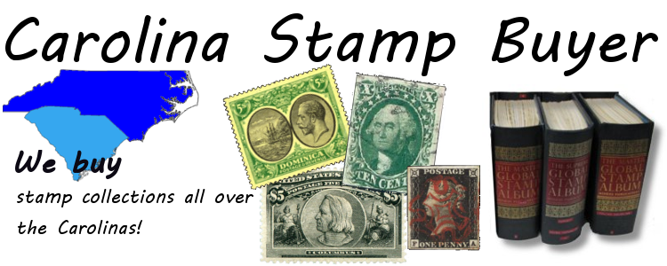 We buy stamp collections all over the Carolinas!